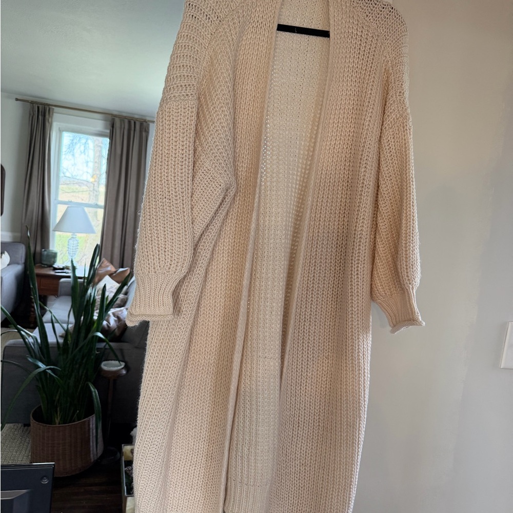 Like New Longline Knit Cardigan size M